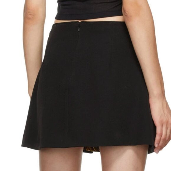 Versace Jeans Couture Layered-Effect Baroque-print Mini Skirt in Black / s-mdm - Picture 15 of 16